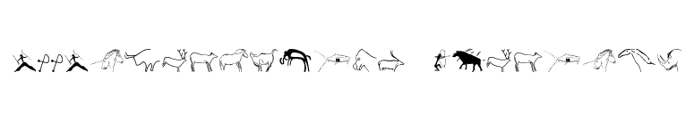 P22Petroglyphs-European font preview