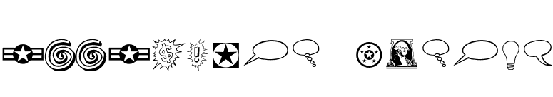 P22PopArt-Extras font preview