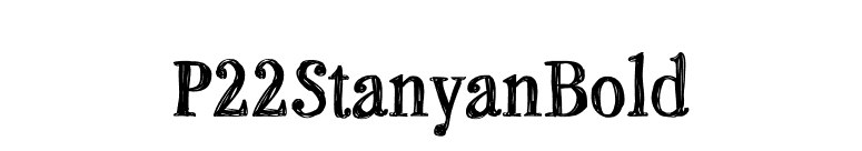 P22StanyanBold font preview