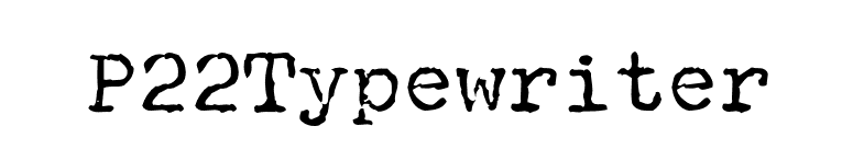 P22Typewriter font preview