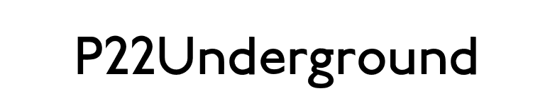P22Underground font preview