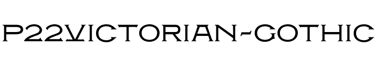 P22Victorian-Gothic font preview