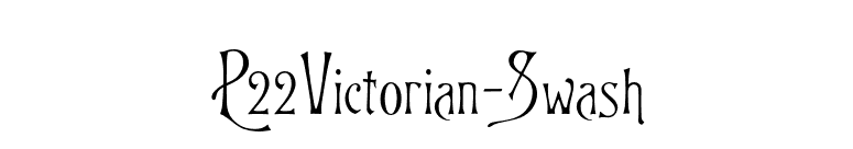 P22Victorian-Swash font preview