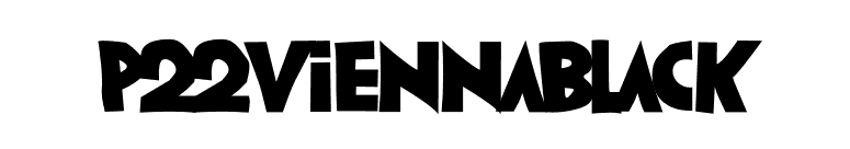 P22ViennaBlack font preview