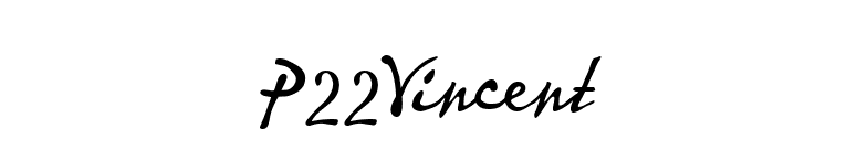 P22Vincent font preview