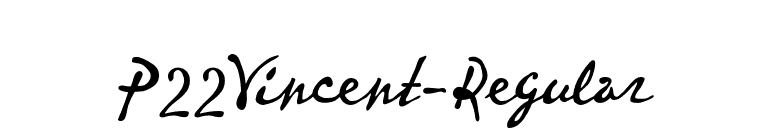 P22Vincent-Regular font preview