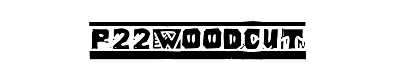 P22Woodcut font preview