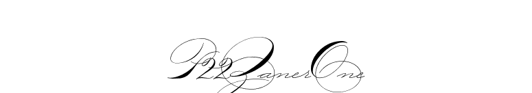 P22ZanerOne font preview