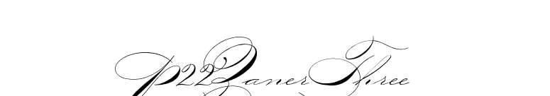 P22ZanerThree font preview