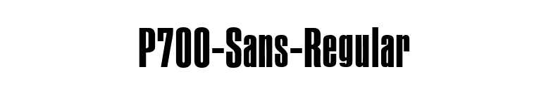 P700-Sans-Regular font preview
