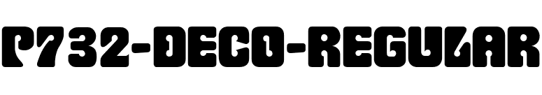 P732-Deco-Regular font preview
