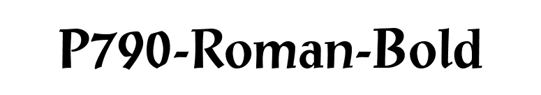 P790-Roman-Bold font preview