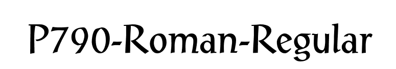 P790-Roman-Regular font preview