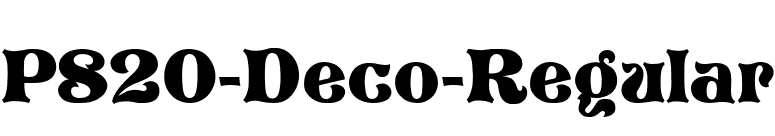 P820-Deco-Regular font preview