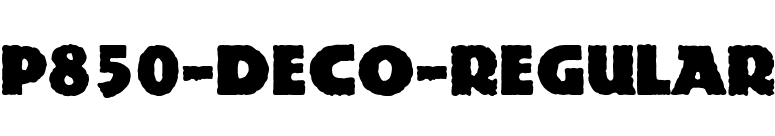 P850-Deco-Regular font preview
