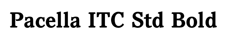 Pacella ITC Std Bold font preview