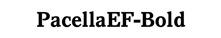 PacellaEF-Bold font preview