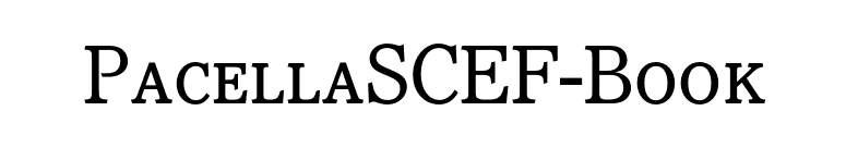PacellaSCEF-Book font preview