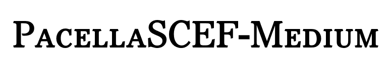 PacellaSCEF-Medium font preview