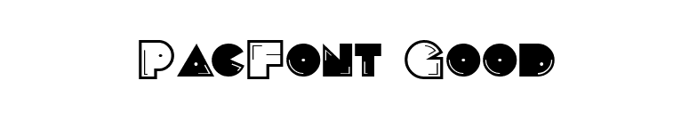 PacFont Good font preview