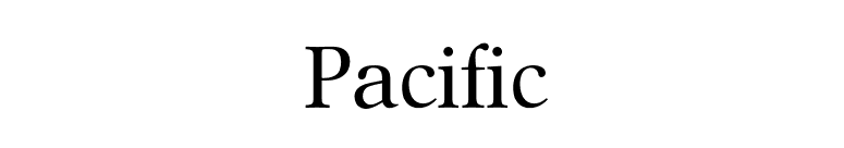 Pacific font preview
