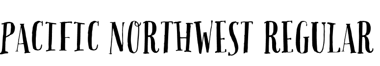 Pacific Northwest Regular font preview