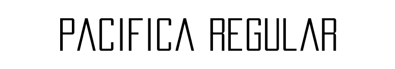 Pacifica Regular font preview