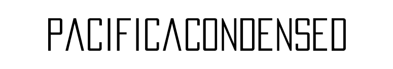 PacificaCondensed font preview