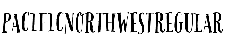 PacificNorthwestRegular font preview