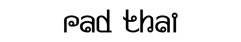 Pad Thai font preview