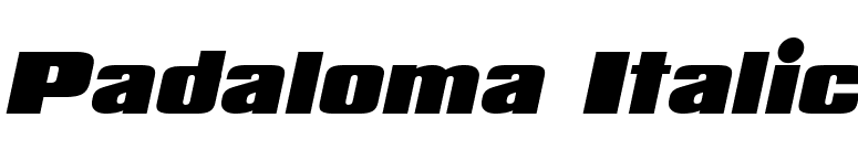 Padaloma Italic font preview