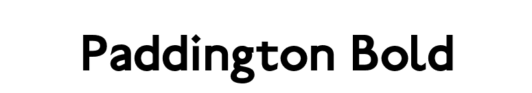 Paddington Bold font preview