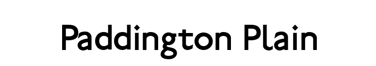 Paddington Plain font preview