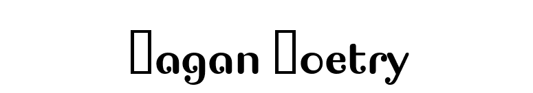 Pagan Poetry font preview