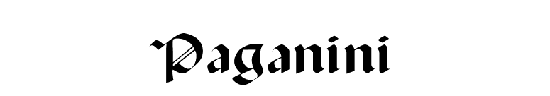 Paganini font preview