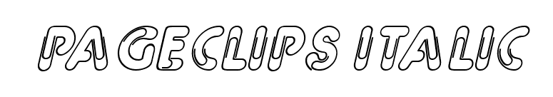 PageClips Italic font preview