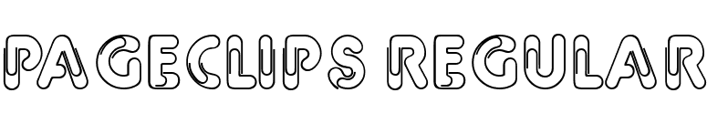 PageClips Regular font preview