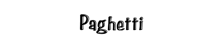 Paghetti font preview