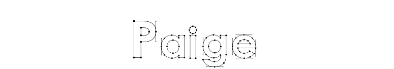 Paige font preview