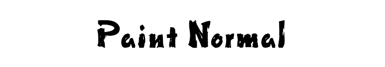 Paint Normal font preview