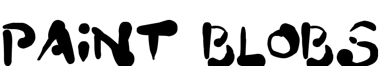 Paint Blobs
 font preview
