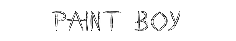 Paint Boy font preview