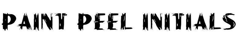 Paint Peel Initials font preview