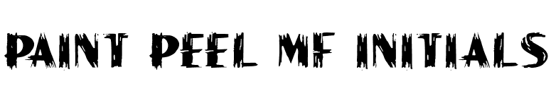 Paint Peel MF Initials font preview