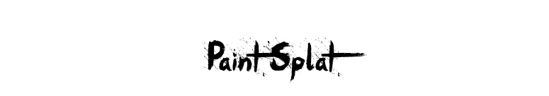 Paint Splat font preview