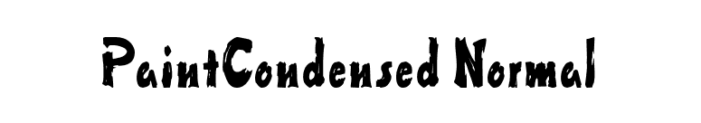 PaintCondensed Normal font preview
