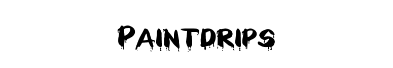 Paintdrips font preview