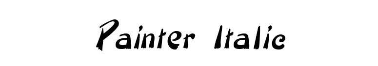 Painter Italic font preview