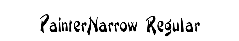 PainterNarrow Regular font preview