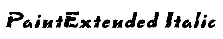 PaintExtended Italic font preview